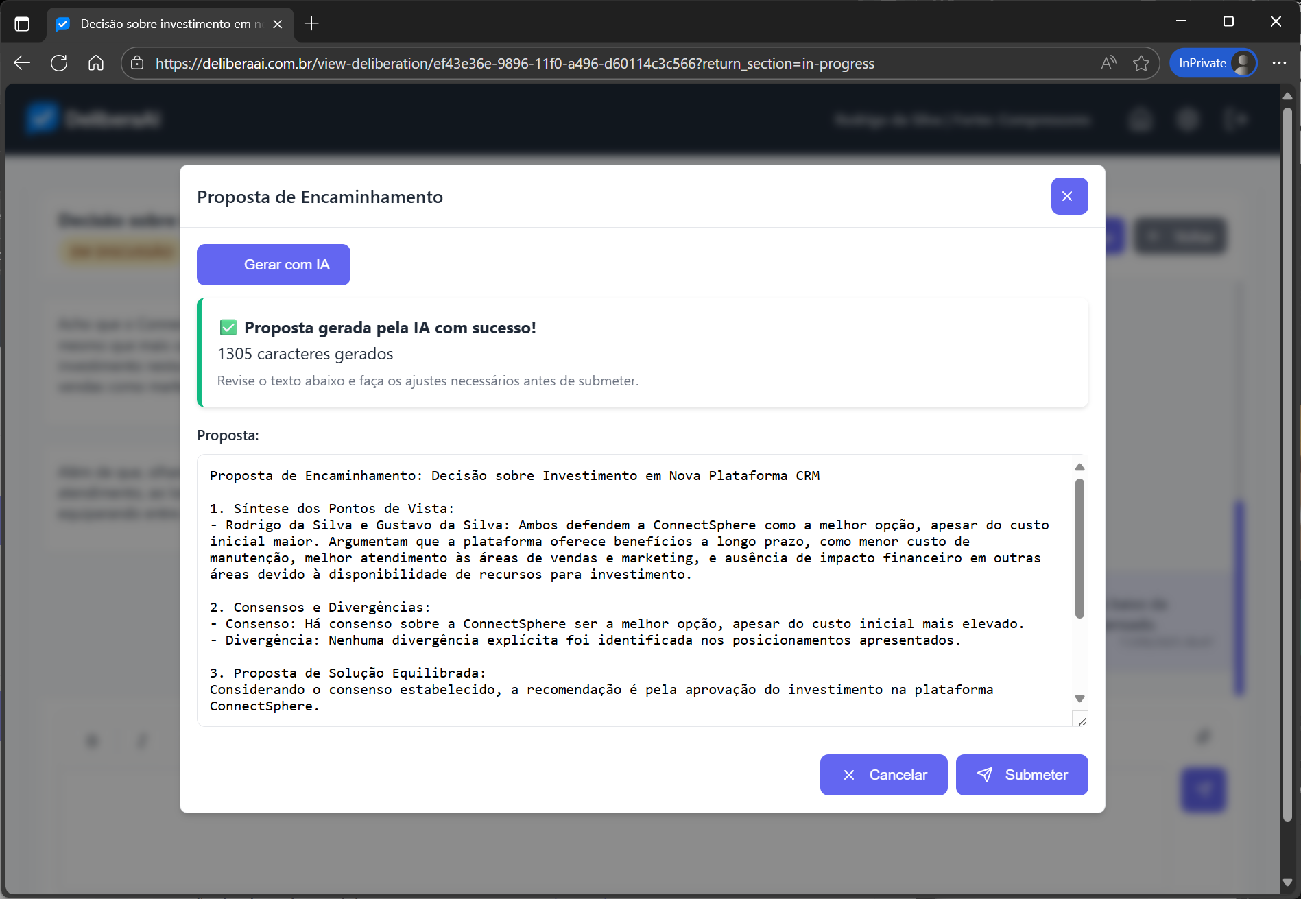 DeliberaAI - Visão 3